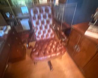 Leather office chair