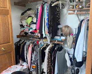More clothes, purses, and shoes