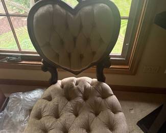 Victorian chair newly upholstered