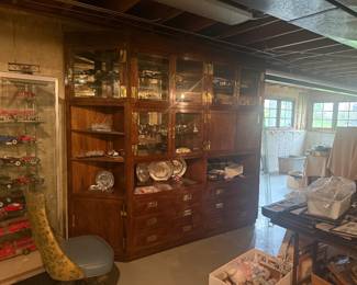 Large bookshelf with storage three pieces