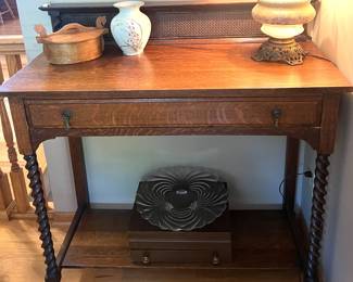 Petite Barley Twist Console Table $295