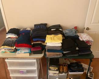 Lots of ladies Talbot's brand jeans, dress pants and sweaters, sweatshirts