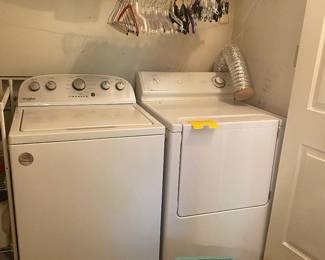 Whirlpool washer and Maytag dryer