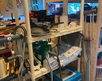pots and pans, medical supplies