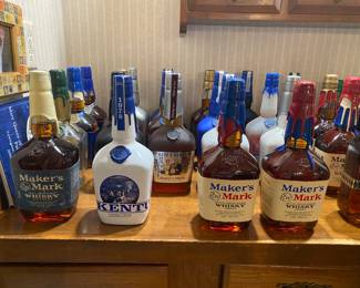 Collectible Maker's Mark bottles
