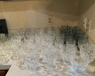 crystal glasses - water, wine and more