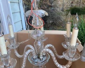 crystal chandelier, more pieces in the box