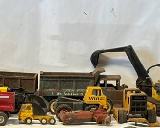 Vintage Tonka Collection - Semi-Trailers, Dump Trucks, Excavator, More