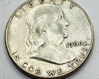 1960 - Silver Franklin Half Dollar