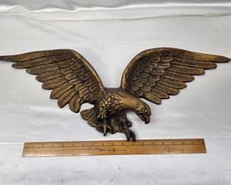 Vintage Cast Metal American Eagle Wall Hanging