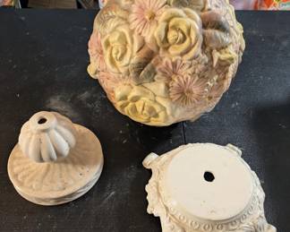 Vintage Ceramic Lamp Parts/Decor