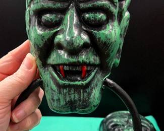 (Set of 2) Frankenstein Style Vampire Door Knockers - Plastic w/Metal Knockers