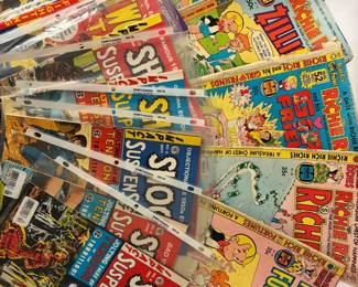 Large Vintage Collection of Comics - Archie's, Jughead Jones, Richie Rich, Shock, etc.