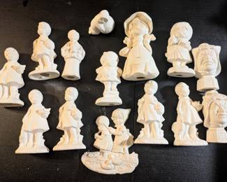 Ready to Paint Figurines - Vintage Ceramic Decor