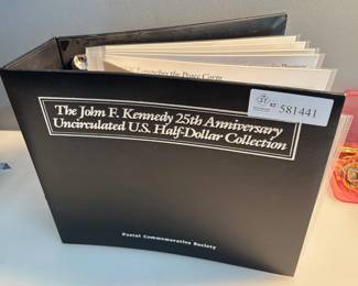 The JFK 25th Anniversary Uncirculated Half Dollar 9 Coin Collection - Kennedy Half Dollars