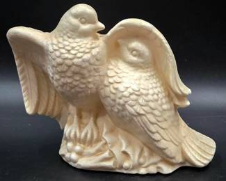Vintage Turtle Dove Decorative Pomander Figurine