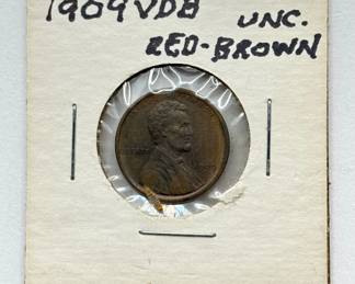 1909 VDB Lincoln Cent - Red Brown UNC