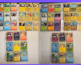Lot of 54 Assorted Colored Pokemon Cards