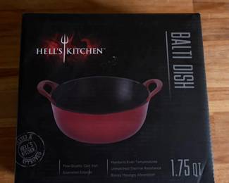 New Hell's Kitchen Balti Dish 1.75 Quart - Cast Iron
