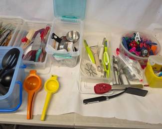 Variety of Household Kitchen Utensils - Kitchenaid, Farberware, and More