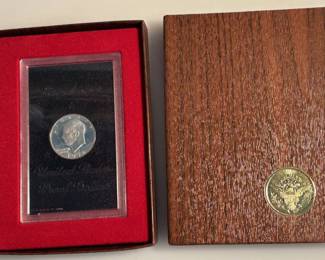 1972 S - Eisenhower Silver Dollar in Original Government Packaging - "Brown Ike" (1 of 2)