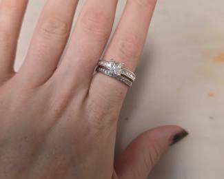 Size 8 Stainless Steel Ring Set