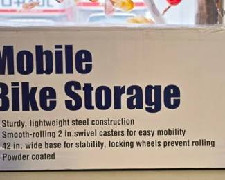 Mobile Bike Storage Rack - New in Box - 42" Long x 42" Wide x 69" High