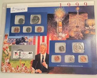 1999 - Uncirculated Mint Set and Stamps