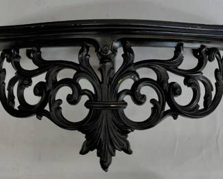 Vintage Black Decorative Shelf