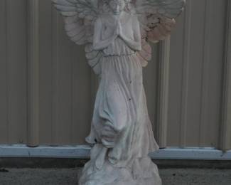 Beautiful Indoor/Outdoor Angel Statue with Open Wings - High Quality