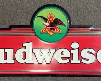 1994 Large Budweiser Metal Sign