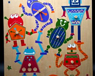 P'Kolino Wooden Robot Puzzle