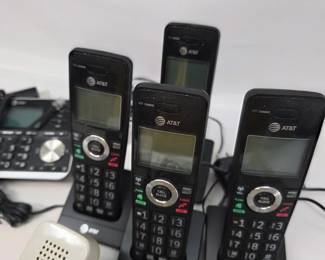 Small Collection of Modern Home Phones w/ Vintage Landline