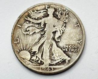 1943 D - Walking Liberty - Silver Half Dollar