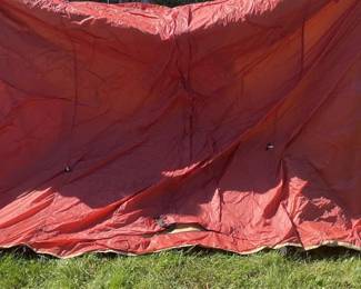 Military-Style 10' x 10' Fabric Tent with Metal Poles and Plastic Stakes - Grand Rapids Off-Site