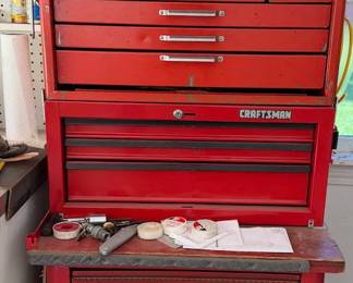 Craftsman Rolling Tool Chest & Top Box with Sockets, Wrenches, Pliers & Hand Tools – Howard City Off-Site