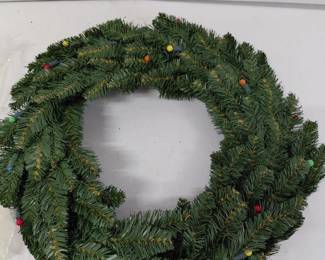 Bethlehem Lights (QVC) Berry Light Wreath - NIB, Multicolored Lights, Battery Operated with Timer