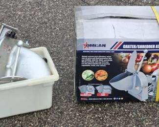 Omcan Food Slicer and Grater/Shredder Attachment