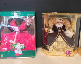2 Holiday Barbies - 15646 and 4543