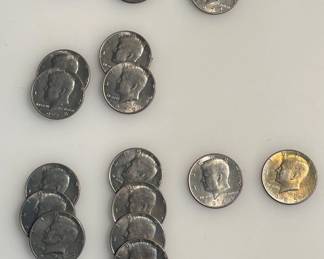 Lot of 20 - Early Date AU / BU Kennedy Half Dollars