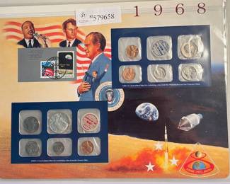 1968 - Uncirculated Silver Mint Set and Stamps