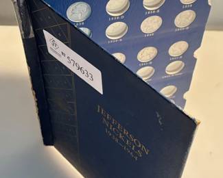 Deluxe Whitman Jefferson Nickel Coin Folder with 1950 D Key Date Coin