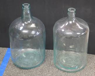2 Vintage Glass Carboys