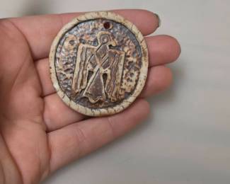 Unique Hand Made Pottery Pendant
