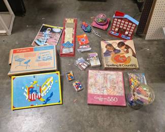Assorted Children's Toys, Games and Puzzles - Playskool, Bowling and More