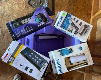 Assorted Surge Protectors & Power Strips - Philips, Belkin & Master Electrician - Lake Odessa Off-Site