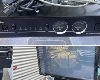 Denon AV Receiver, Panamax Power Conditioner, Panasonic TV, and Speakers Lot – Grand Rapids Off-Site