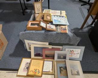 Large Lot Framed Prints & Photos Decor: Size 4x4 through 8x12 - Estate Sales Warehouse (GR)