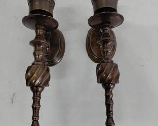 2 Metal Hanging Candleholders