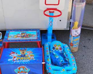 Children's Paw Patrol and Baby Shark Activity Lot